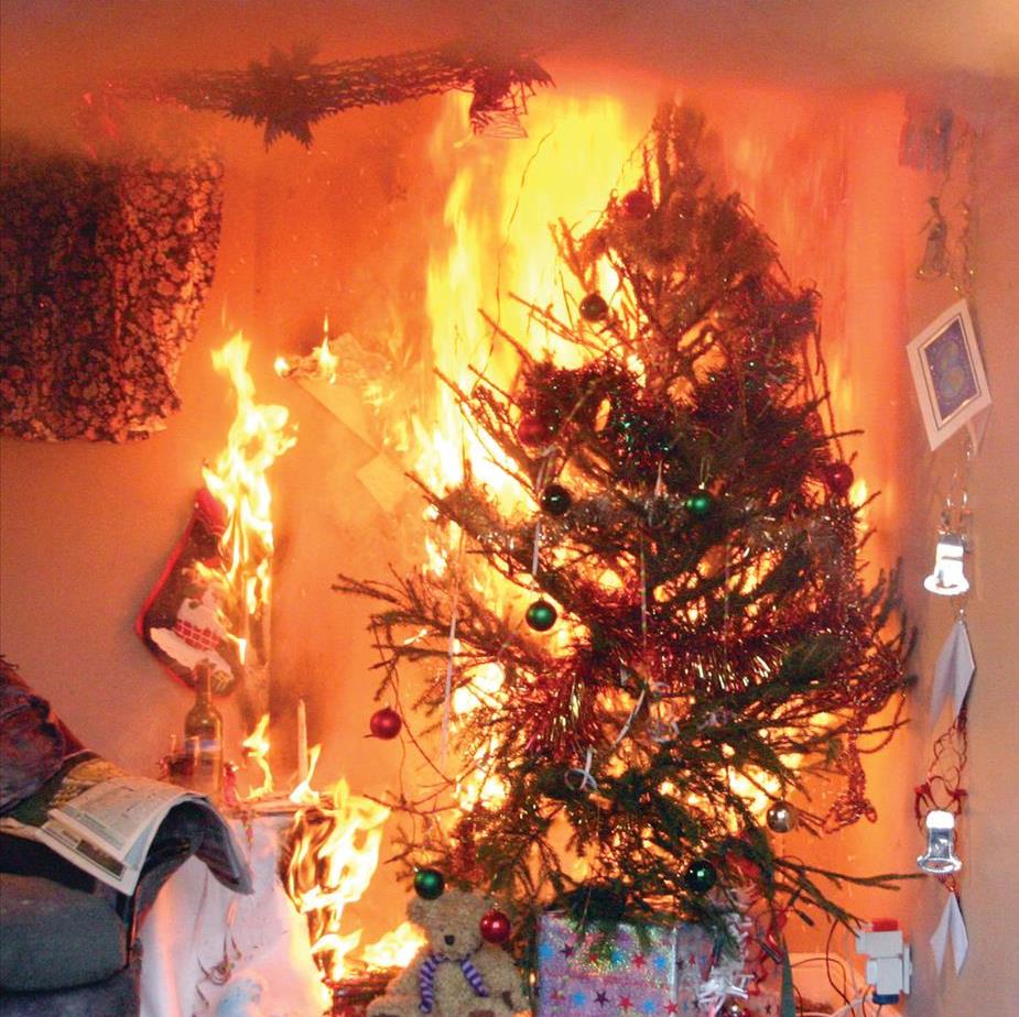 Christmas Tree on Fire